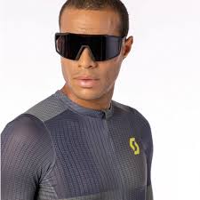 Scott Unisex Sonnenbrille Shield, Weiß Matt