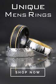 Unique Mens Wedding Bands In Cobalt Tungsten Wood More Mens Wedding Bands Wedding Men Mens Wedding Bands Unique