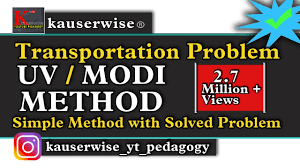 Transportation in malaysia started to develop during british colonial rule, and the country's transport network is now diverse and developed. Transportation Problem Vogel S Approximation Vam Northwest Corner Least Cost Using Simple Method Youtube