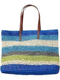 Womens Multi Stripe Straw Totes Old Navy Crochet Shoulder Bags Crochet Bags Purses Free Crochet Bag