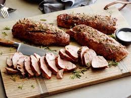 Balsamic Roast Pork Tenderloins Recipe Food Network Recipes Roasted Pork Tenderloin Recipes Tenderloin Recipes