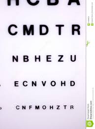 Optician Eye Test Chart Stock Image Image Of Eyesight