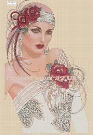 Cross Stitch Chart Art Deco Lady No 97 Art Deco Cross