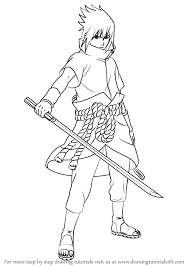 Learn How To Draw Sasuke Uchiha From Naruto (Naruto) Step By Step : Drawing  Tutorials