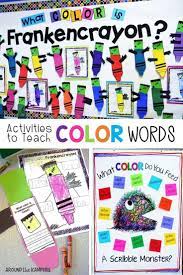 Halloween Color Word Games Class Chart Frankencrayon Writing Craft Color Word Activities Kindergarten Colors Kindergarten Activities