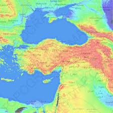 In tegenstelling tot de meeste andere kaarten beschikt een. Topografische Kaart Turkije Hoogte Relief