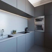 Pilihan contoh dan model dari kitchen set produksi gavin interior bisa di lihat pada halaman portofolio gambar kitchen set modern finishing hpl supreme 2219 glossy. Inspirasi Desain Kitchen Set Minimalis Abu Abu Desain Id