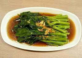 Resep Baby Kailan Siram Saus Tiram Oleh Finny Puspitasari Muwarman Cookpad