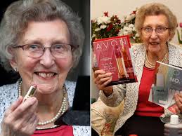 Britain's oldest Avon lady is still turning heads at 90
