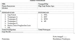 Apakah itu untuk membuat slip gaji excel, jurnal dan buku besar contoh slip gaji pns (pegawai negeri). Contoh Format Slip Gaji Karyawan Hotel