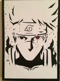 Kakashi Print A4 By Shaaanjaroartfi On Etsy Naruto Sketch Wallpaper Naruto Shippuden Naruto Drawings