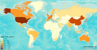 Wealth estimates by country - Vivid Maps