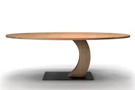 Mittelfuss Esstisch 4cm Oval Eiche Nach Mass Holzpiloten In 2020 Esstisch Oval Ausziehbar Esstisch Esstisch Oval