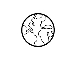 Practice writing the word earth coloring page; The Planet Earth Coloring Page Coloringcrew Com