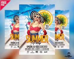 It is suitable for any kind of bar, cafe, lounge advertising purposes. Download Summer Party Flyer Free Psd Psddaddy Com