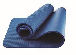 athletic works fitness mat blue 10mm