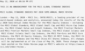 Msci指数体系十分庞杂，全球现有的可供投资指数共有八大系列，包括国家指数、市值指数、主题指数、行业指数、风格指数、因子指数、定制化、esg。 为了量化 msci 成分股变动的影响，我们选取过去三轮 msci 调整相关个股，统计其调整前后外资持股量及股价的变动. Msciä¸­å›½aè‚¡åœ¨å²¸æŒ‡æ•°å¢žåŠ æˆä»½è‚¡61åª åŸºé‡'èµ„è®¯ è‚¡ç¥¨åŸºé‡'å­¦ä¹ ç½'