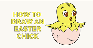 Add outlines of ears, feet and tail. Easter Drawings Easy Drawing Guides