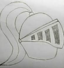Easy Knight Helmet Sketch Helmet Drawing Knight Drawing Princess Drawings