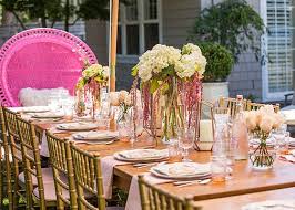 Go ahead and decorate your wedding reception tables on a small budget so you can eat and celebrate at your own kitchen table without worry. 10 Beautiful Outdoor Wedding Reception Table Ideas Happy Happy Nester