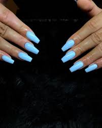 Pin By Dri Xo On Nail Ideas Baby Blue Acrylic Nails Baby Blue Nails Pink Blue Nails