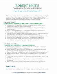As a technician, you will usually spend most of the work day doing a liquid treatments. Pest Control Technician Resume Samples Qwikresume