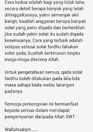 Bagaimana nak ganti solat yang ditinggalkan dengan sengaja ustaz azhar idrus official. Isu Isu Semasa Cara Qada Solat Yang Tertinggal Sebarkan Facebook