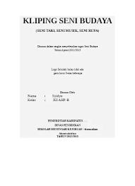 Kl i p i ng alat musik tradisional di indonesia disusun oleh : Top Pdf Tugas Kliping Seni Budaya Alat Musik Ans 123dok Com