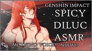 HOT DILUC ASMR GENSHIN IMPACT | Diluc x Listener | Sleeping With Diluc!  Morning Voice Aid! - YouTube