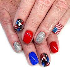 Paint your nails red and then apply a glitter. Magnificent 4th Of July Nails Art Ideas Naildesignsjournal Com