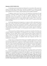 In case of litigation, the deed of assignment contains important information concerning the real estate transaction. Equitable Assignment Studocu