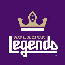 Atlanta Legends A Gold Crown With A Football Shaped Jewel Colored In Purple Jointhealliance American Football League Sports Logo Football Logo