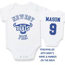Vodacom bulls kids pro16 jersey r 799.00 select options; Personalised Blue Bulls Rugby Baby Grow With Name Number Blue Bulls Newest Fan Onesie Grower Bodyvest Baby Clothes Rugby Blou Bulls Hello Pretty Buy Design
