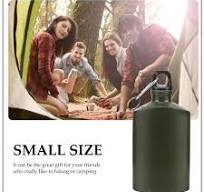 Amazon.com: Toddmomy Flat Camping Water Bottle Portable Aluminum Water  Canteen with Hook Wear-resistant Outdoor Travel Hiking Sport Recreation  Supply ...