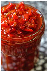 Red Capsicum And Chilli Relish C By Haalo Capsicum Recipes Chutney Recipes Relish Recipes