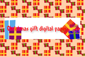 Download Christmas Gift Digital Paper Graphic By Rizky Creative Creative Fabrica SVG Cut Files