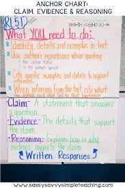 The Best Anchor Charts Evidence Anchor Chart Anchor