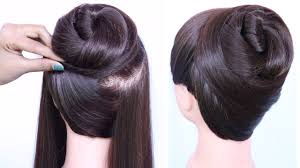 New Latest Bun Hairstyle With Trick Cute Hairstyles Easy Hairstyles Hairstyles For Girls Bun Hairstyles For Long Hair Easy Hairstyles Party Hairstyles