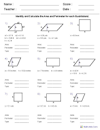 6th Grade Math Worksheets Area And Perimeter Geometry Worksheets Area And Perimeter Worksheets Perimeter Worksheets