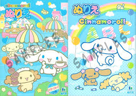 A page from a very tiny sanrio coloring book. Cinnamoroll Coloring Books Set 1