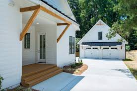 Farmhouse exterior barn door style garage doors colors modern stunning for your 12 farmhousedecor outdoorshedplans house types rustic vintage clopay with br white clapboard siding black and windows an design key characteristics of farmhouse exterior barn door style garage doors colors modern. Modern Farmhouse Side Entry Garage Novocom Top