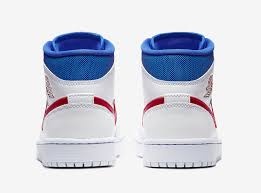 Air jordans blue and red. Air Jordan 1 Mid White Red Royal Blue Bq6472 164 Release Date Sbd