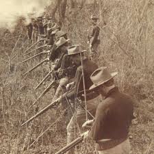 Us Soldiers Advancing 1899 Philippine War Filipinos Stereoview Photo American Military History The Spanish American War Civil War History