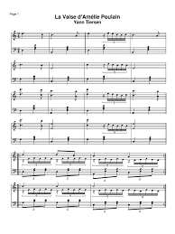 Yann Tiersen La Valse D Amelie ноты для аккордеона Noty La Valse D Amelie Bayan Akkordeon
