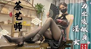 91 Lovely Tea Artists Sales Sex Skills Black Silk Cheongsam Best Elegant  Pussy Fresh Tea Nappy Rear-Entry Output Double Ejaculation