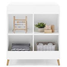Delta Children Jordan Convertible Changing Table And Bookcase White In 2020 Changing Table Dresser Baby Changing Table Dresser White Bookcase