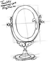 поэтапно рисунок к сказке о мёртвой царевне и семи богатырях Kak Narisovat Zerkalo Karandashom Poetapno