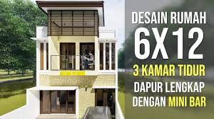 Perpaduan warna coklat dan putih memperlihatkan rumah minimalis yang kekinian, desain ini bisa menjadi inspirasi buat kamu. Desain Rumah Minimalis 2 Lantai 6x12 Bangun Rumah Modal 200 Juta An Youtube