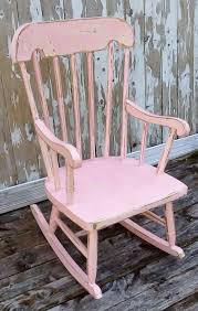 Pink Rocking Chair Child S Wooden Rocking By Savannahscottage Pink Rocking Chair Rocking Chair Girls Rocking Chair