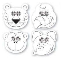 12 Dschungel Tiere Masken Masken Kinder Masken Basteln Dschungelparty